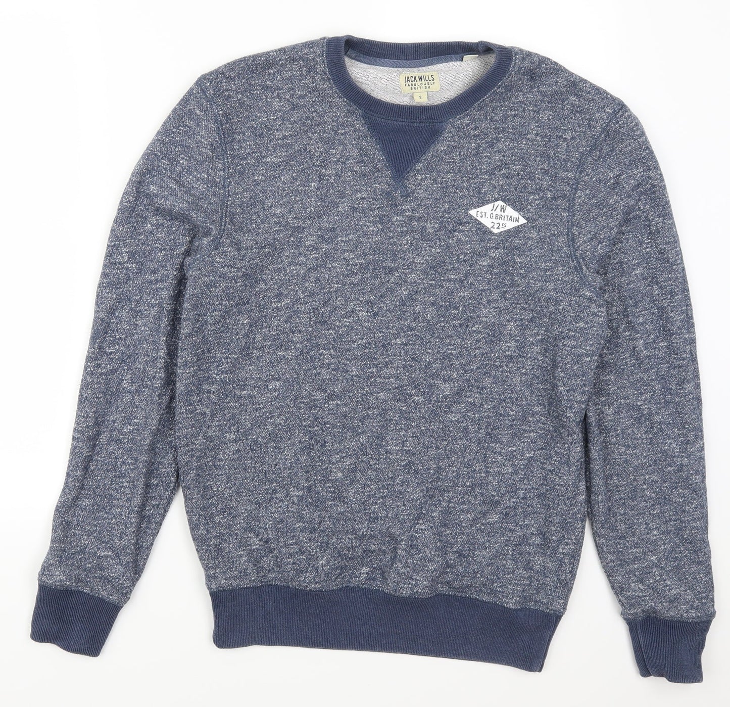 Jack Wills Mens Blue   Pullover Sweatshirt Size S