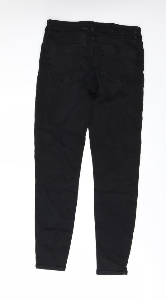 Preworn Womens Black  Denim Skinny Jeans Size 30 L27 in
