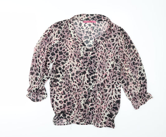 NEXT Womens Multicoloured Animal Print  Tunic Blouse Size 10