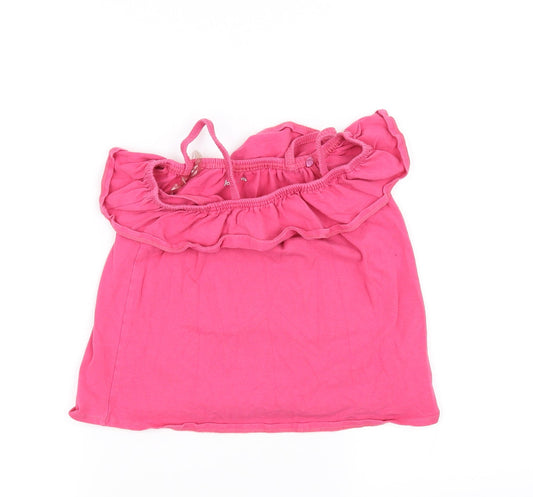 John Lewis Girls Pink   Basic T-Shirt Size 8 Years