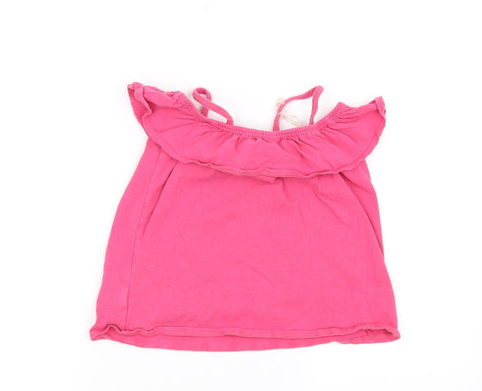 John Lewis Girls Pink   Basic T-Shirt Size 8 Years