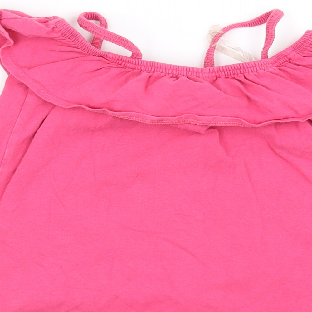 John Lewis Girls Pink   Basic T-Shirt Size 8 Years