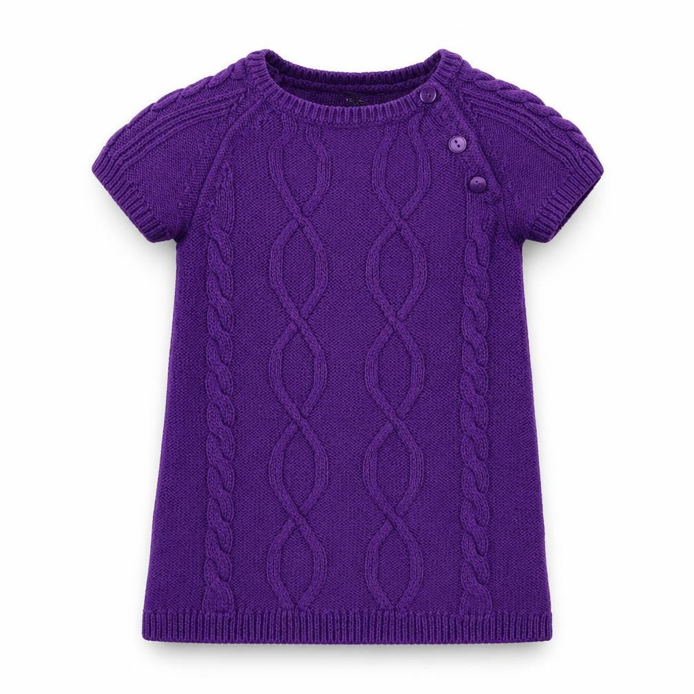 Front view of Gap Baby Purple Knit jumper, size 12-18, Months