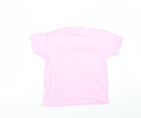 Preworn Womens Pink   Basic T-Shirt Size 8