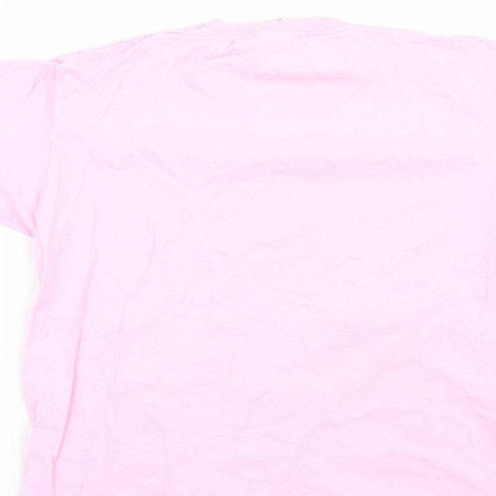 Preworn Womens Pink   Basic T-Shirt Size 8