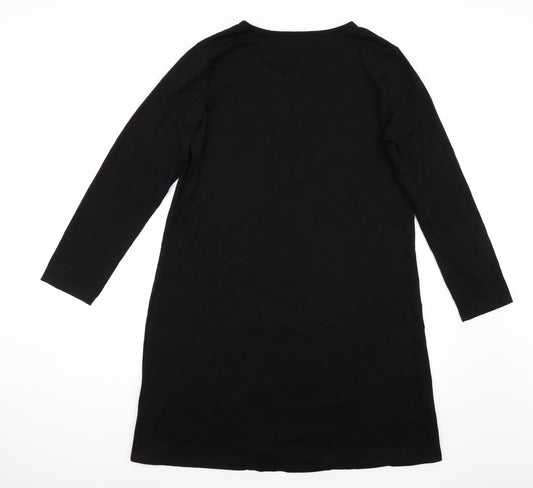 Sunnyme Womens Black  Rayon A-Line  Size XL