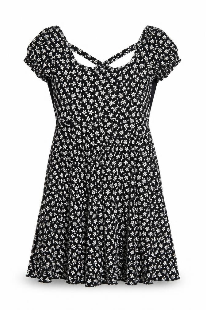 Front view of Cooperative women’s black a-line, size S