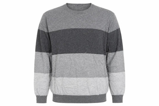 Gap Mens Grey Striped Knit Pullover Jumper Size L