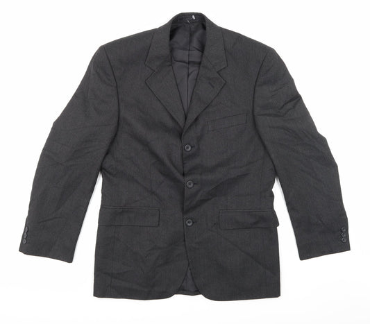Preworn Mens Grey   Jacket Suit Jacket Size 38