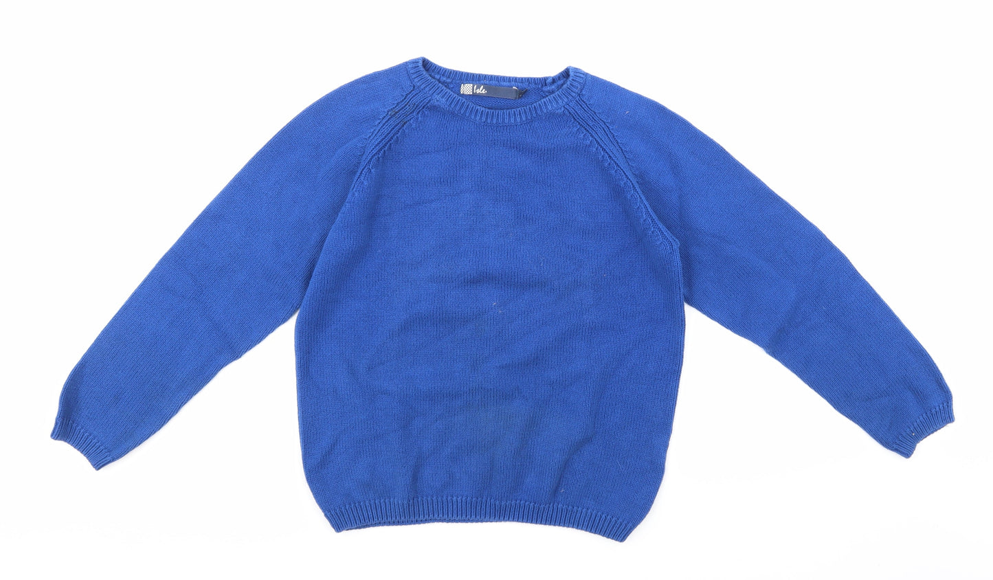 Isle Womens Blue  Knit Pullover Jumper Size S