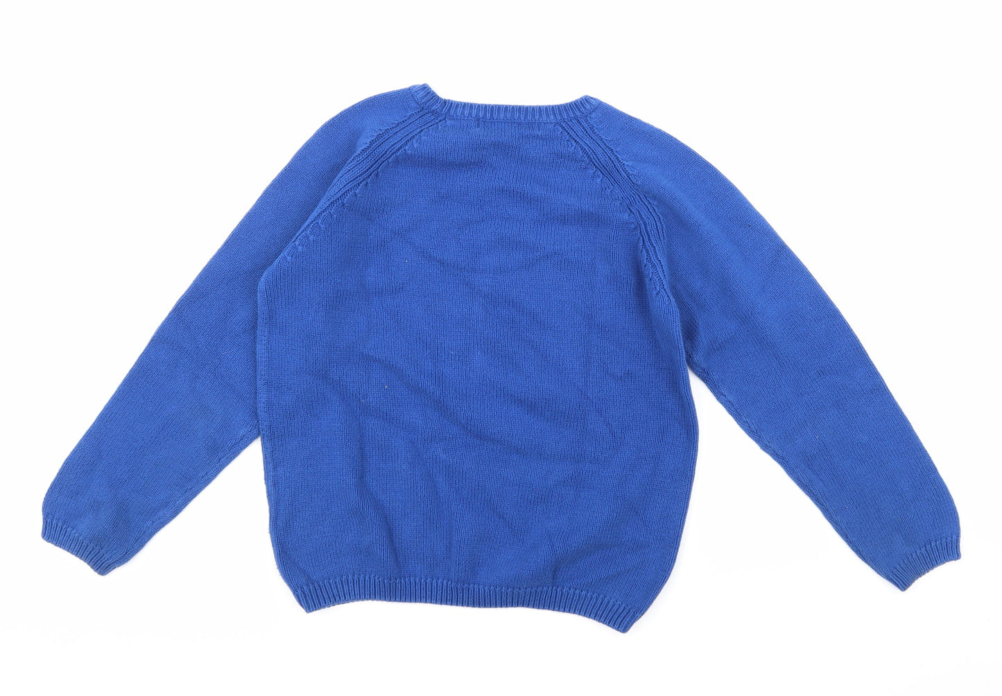 Isle Womens Blue  Knit Pullover Jumper Size S