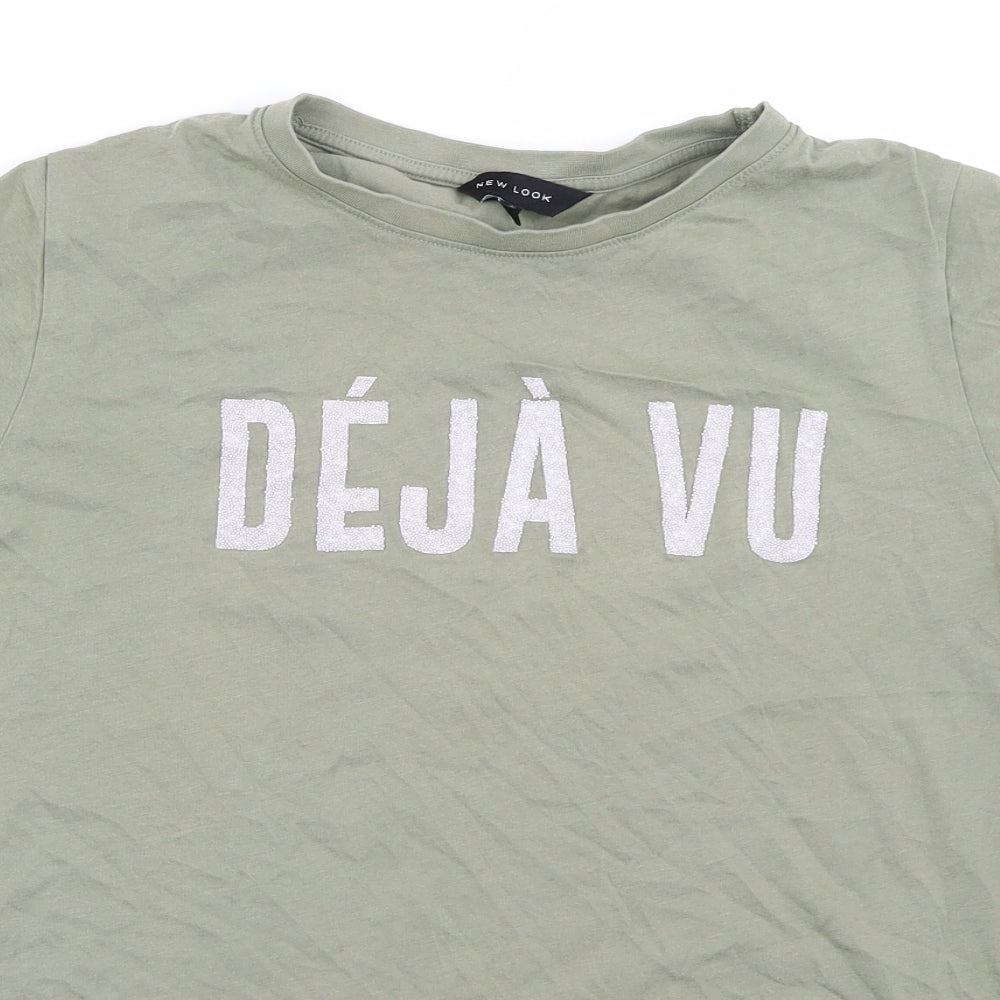 New Look Womens Green   Basic T-Shirt Size 12