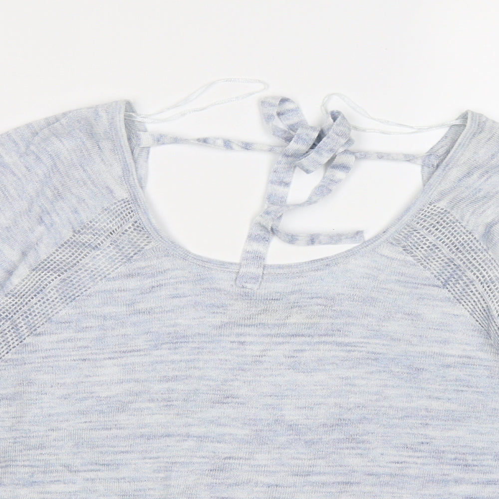 Indigo Womens Blue  Knit Pullover Jumper Size 12