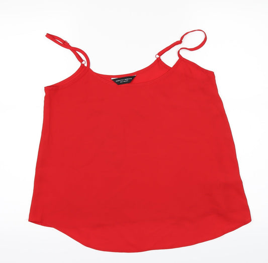 Dorothy Perkins Womens Red   Basic T-Shirt Size 12