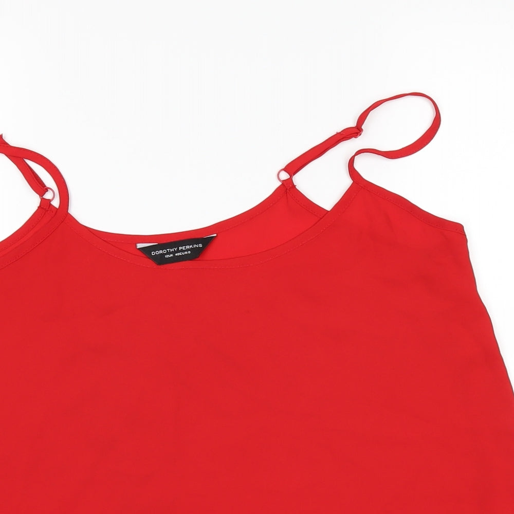 Dorothy Perkins Womens Red   Basic T-Shirt Size 12