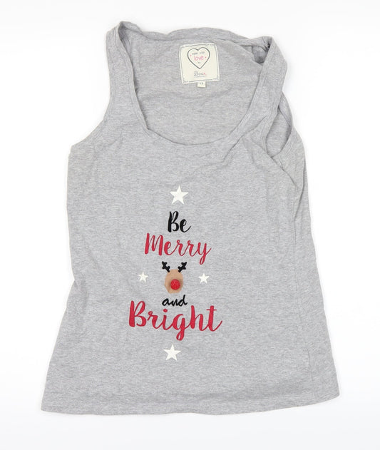 boux Womens Grey   Basic Tank Size 12