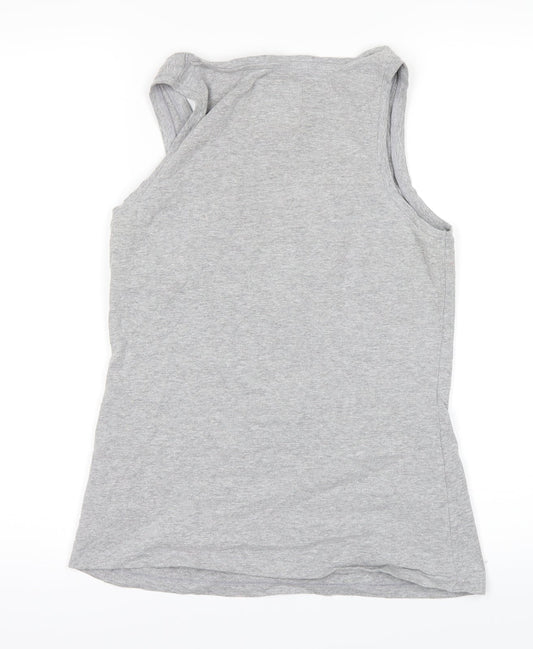 boux Womens Grey   Basic Tank Size 12