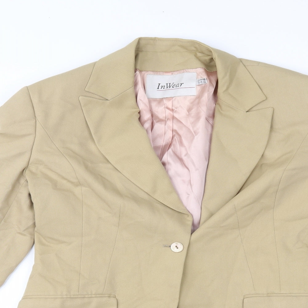 InWear Womens Beige   Jacket Blazer Size 8