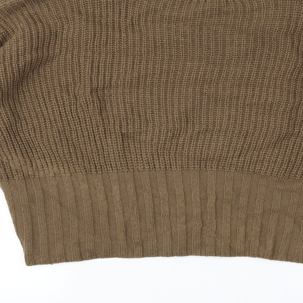 PRETTYLITTLETHING Womens Brown   Pullover Jumper Size M