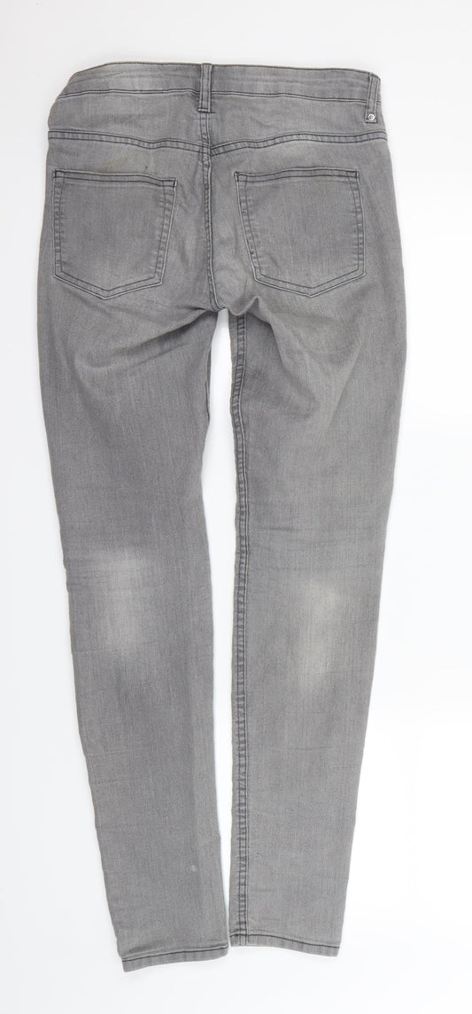 H&M Womens Grey   Mom Jeans Size 6 L27 in