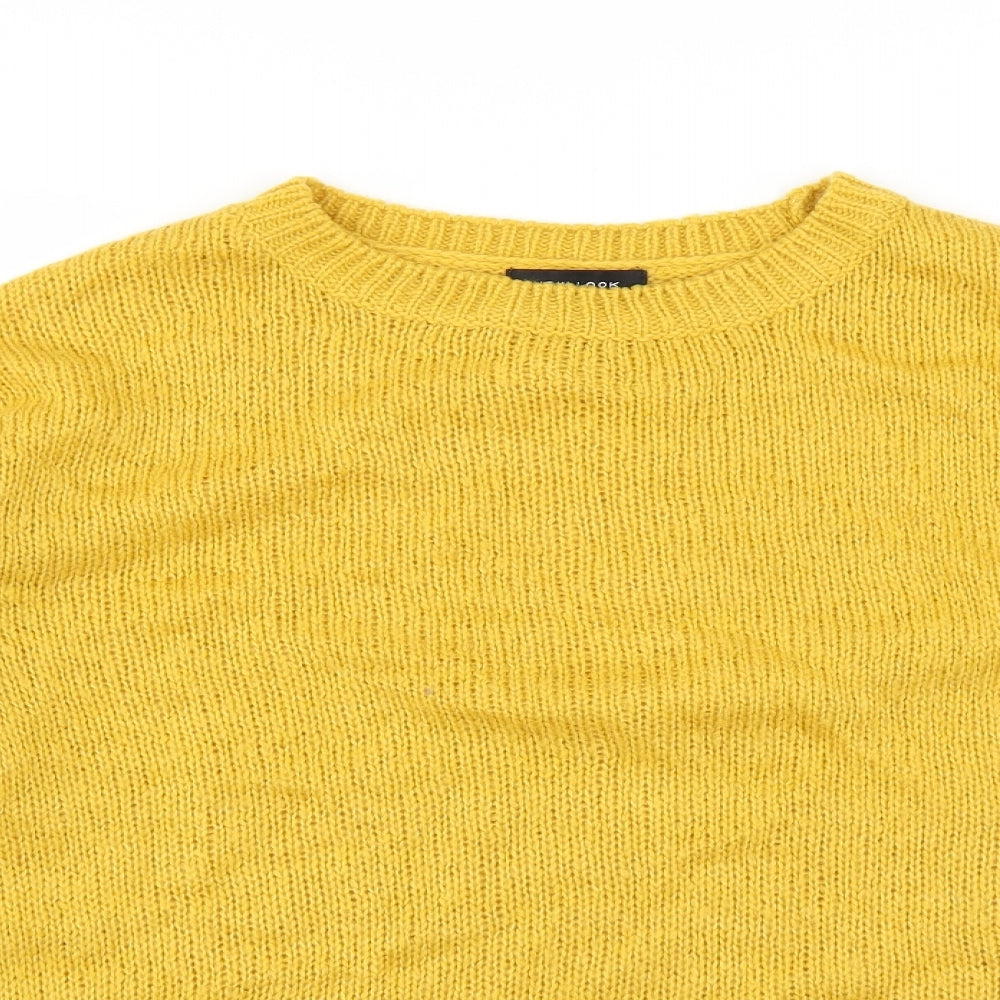 New Look Womens Yellow   Pullover Jumper Size M