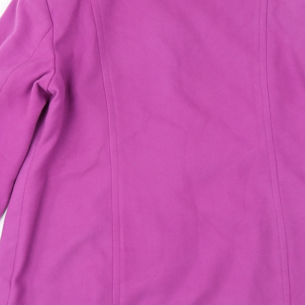 Simply Be Womens Pink   Overcoat Coat Size 14