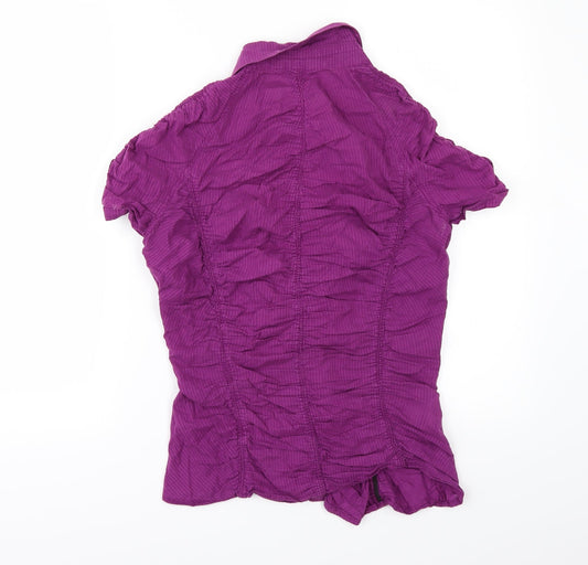 MNG Womens Purple   Tunic Button-Up Size XL