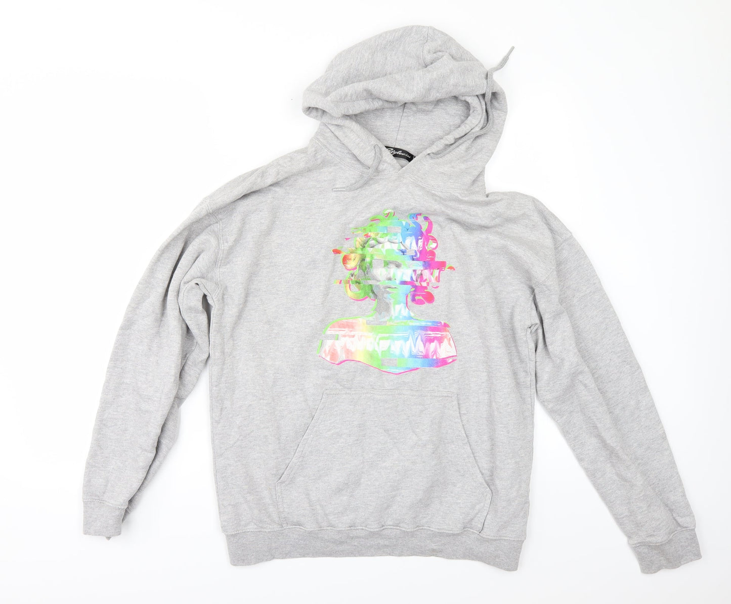 STYLIWISE Womens Grey   Pullover Hoodie Size S