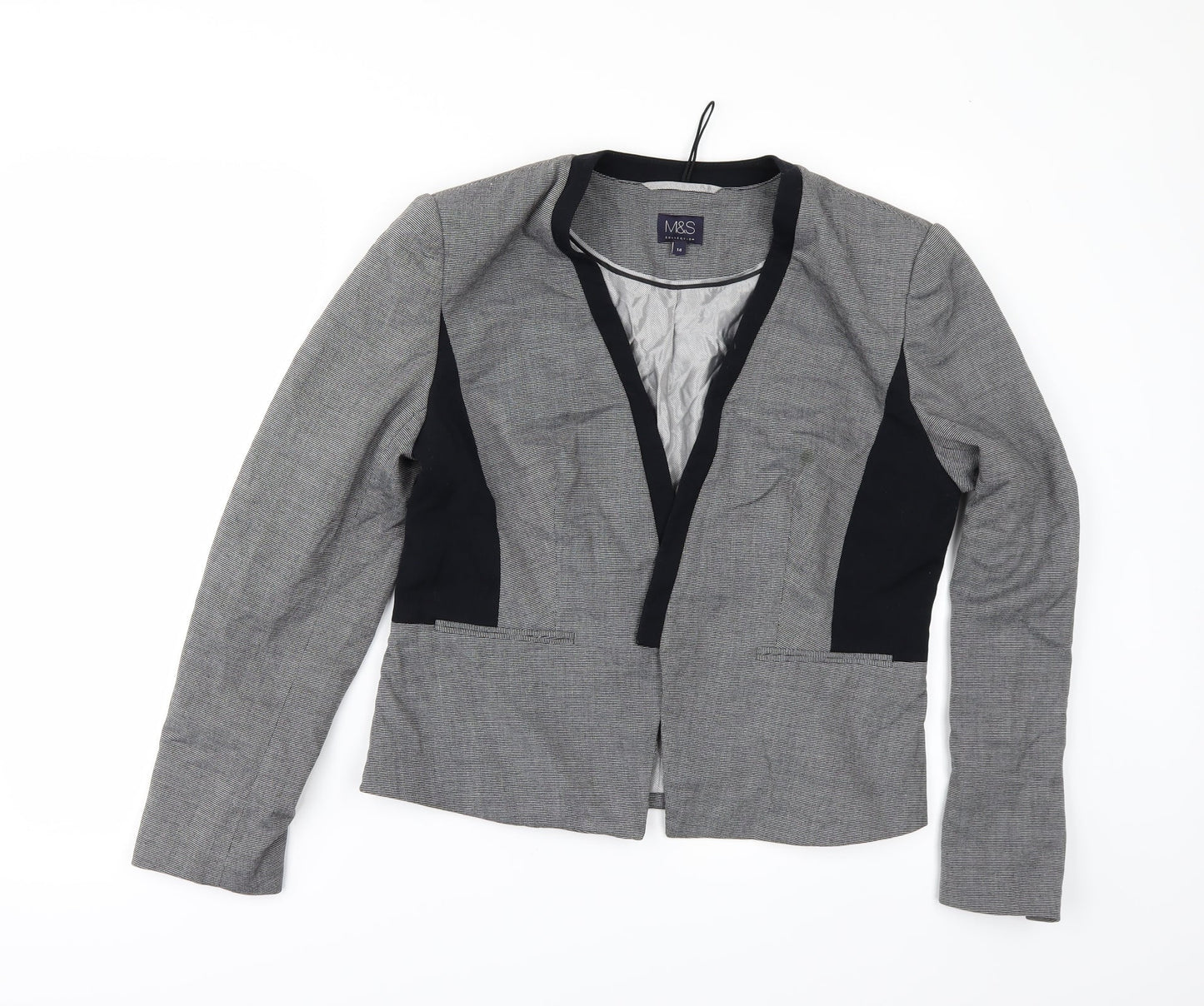 Marks and Spencer Womens Grey   Jacket Suit Jacket Size 14