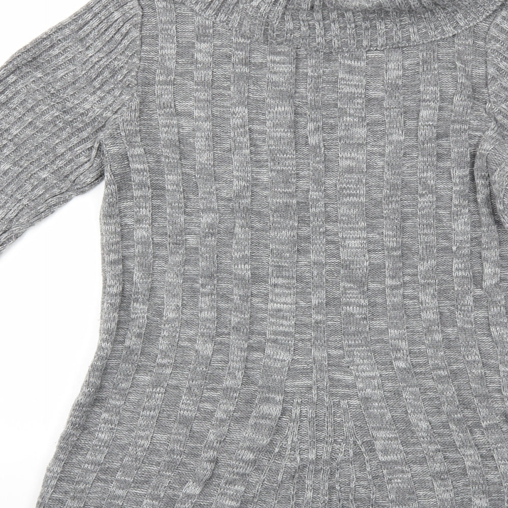 Bonmarché Womens Grey  Knit Pullover Jumper Size S