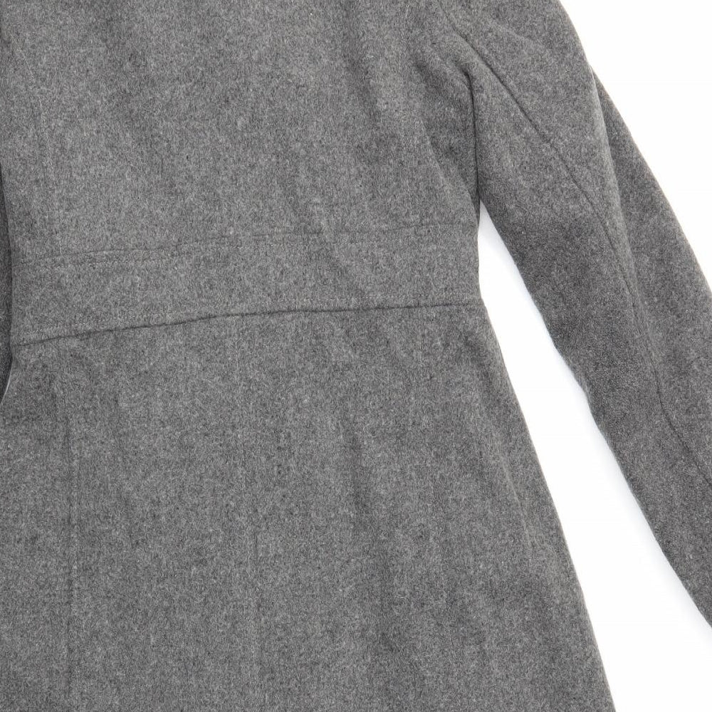 Old Navy Womens Grey   Trench Coat Coat Size M