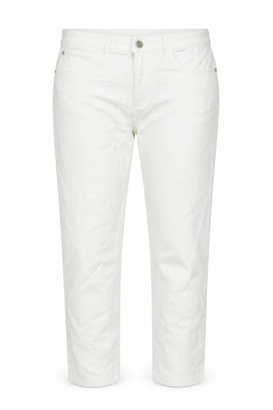 Front view of Marks & Spencer women’s white denim skinny jeans, size UK 10, 22-inch leg