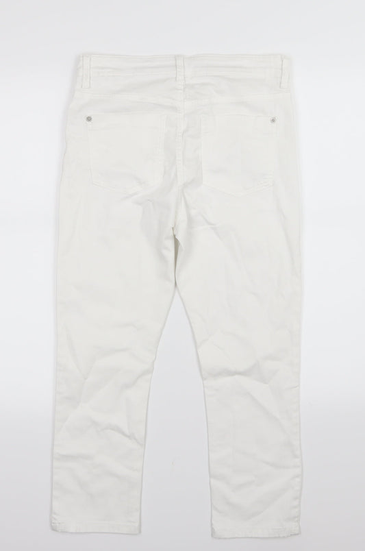 Marks and Spencer Womens White  Denim Skinny Jeans Size 10 L22 in