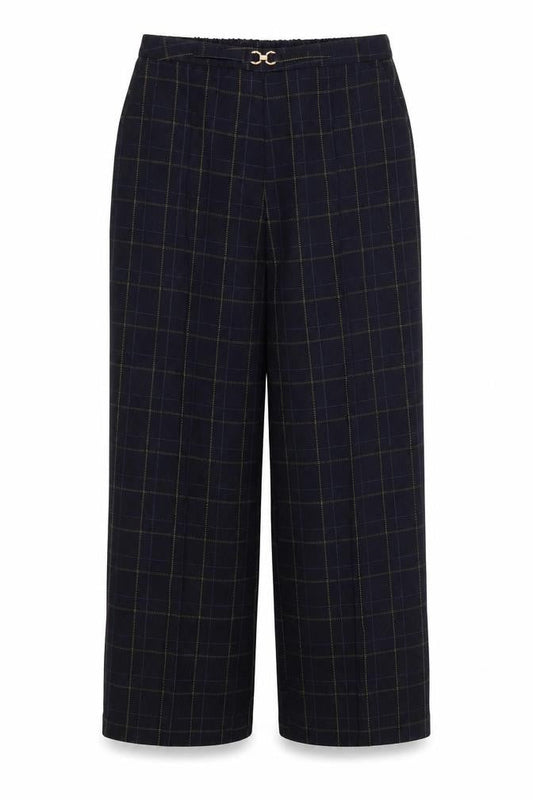 Damart Womens Blue Striped  Trousers  Size 12 L27 in