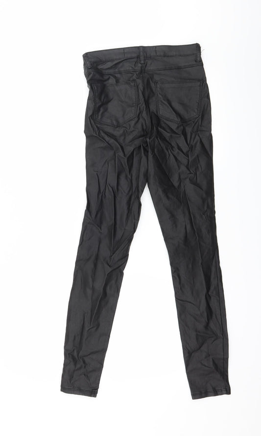 Denim & Co. Womens Black   Trousers  Size 8 L27 in