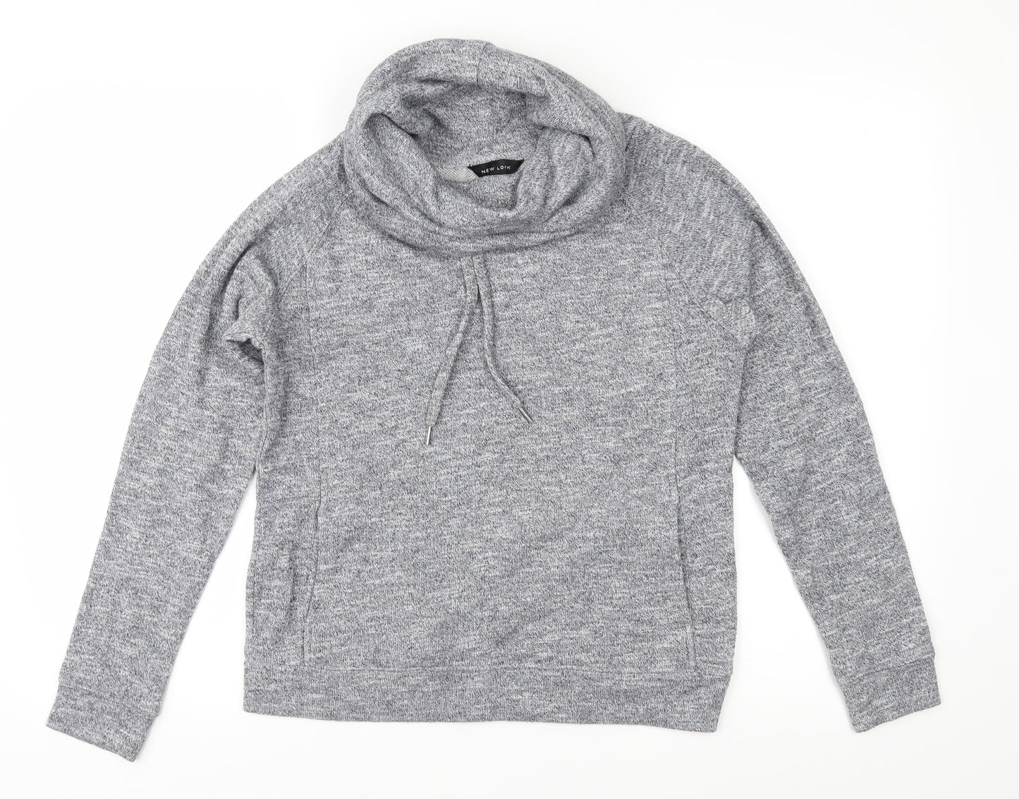 New Look Womens Grey  Jersey Pullover Sweatshirt Size S