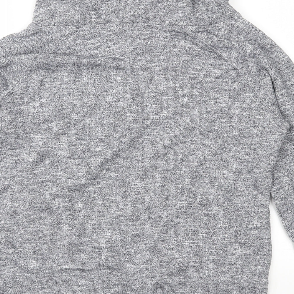 New Look Womens Grey  Jersey Pullover Sweatshirt Size S