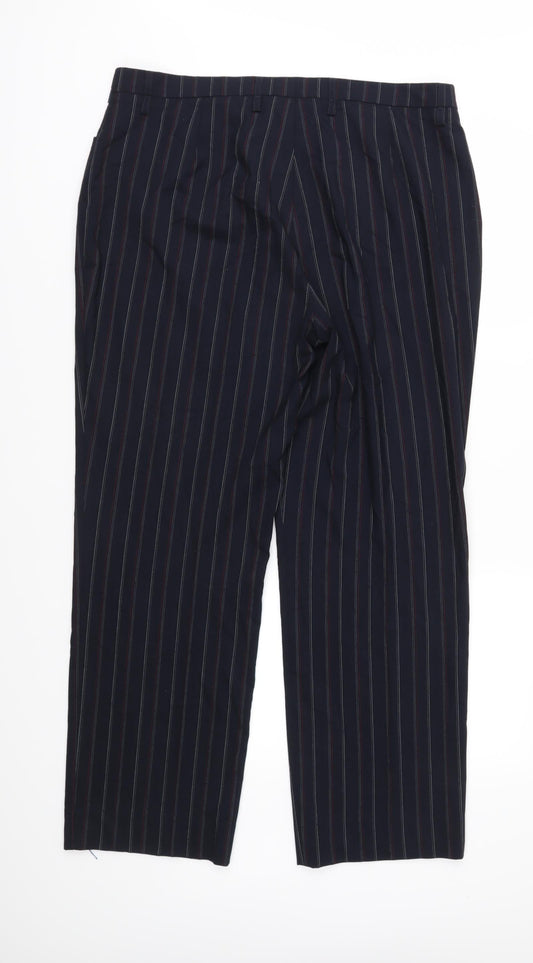 Toni Dress Womens Blue Striped  Trousers  Size 20 in L29 in