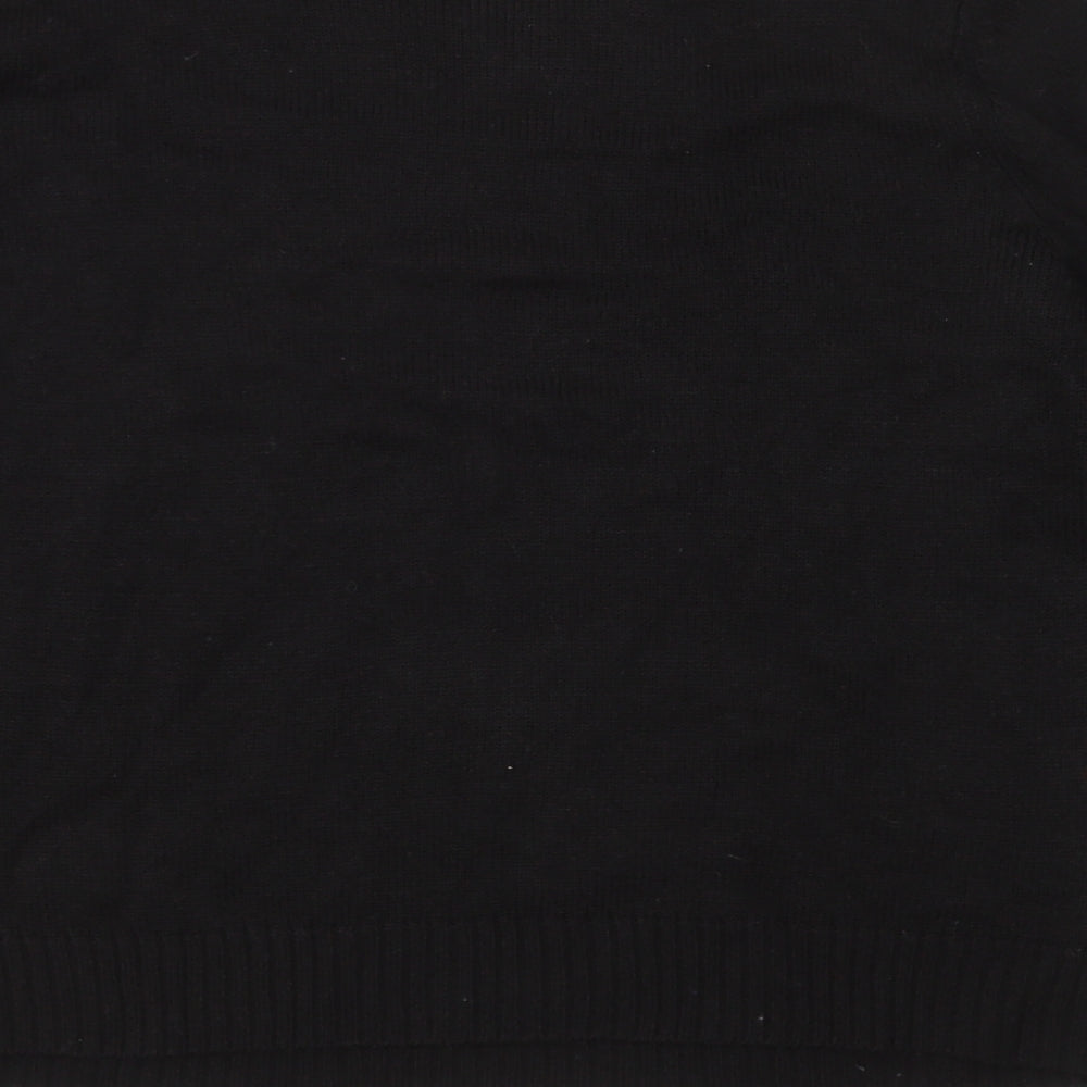 White Stag Womens Black  Knit Pullover Jumper Size L