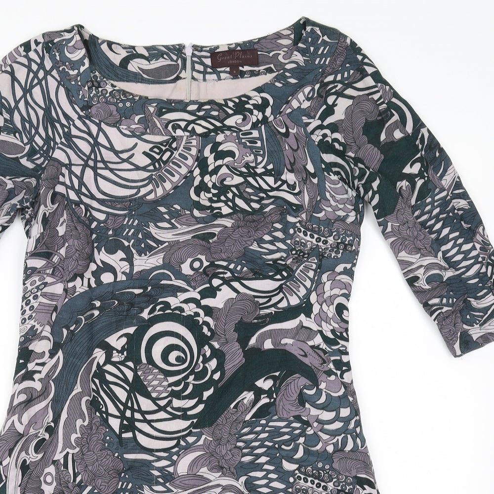 GREAT PLAINS  Womens Green Floral  Fit & Flare  Size S