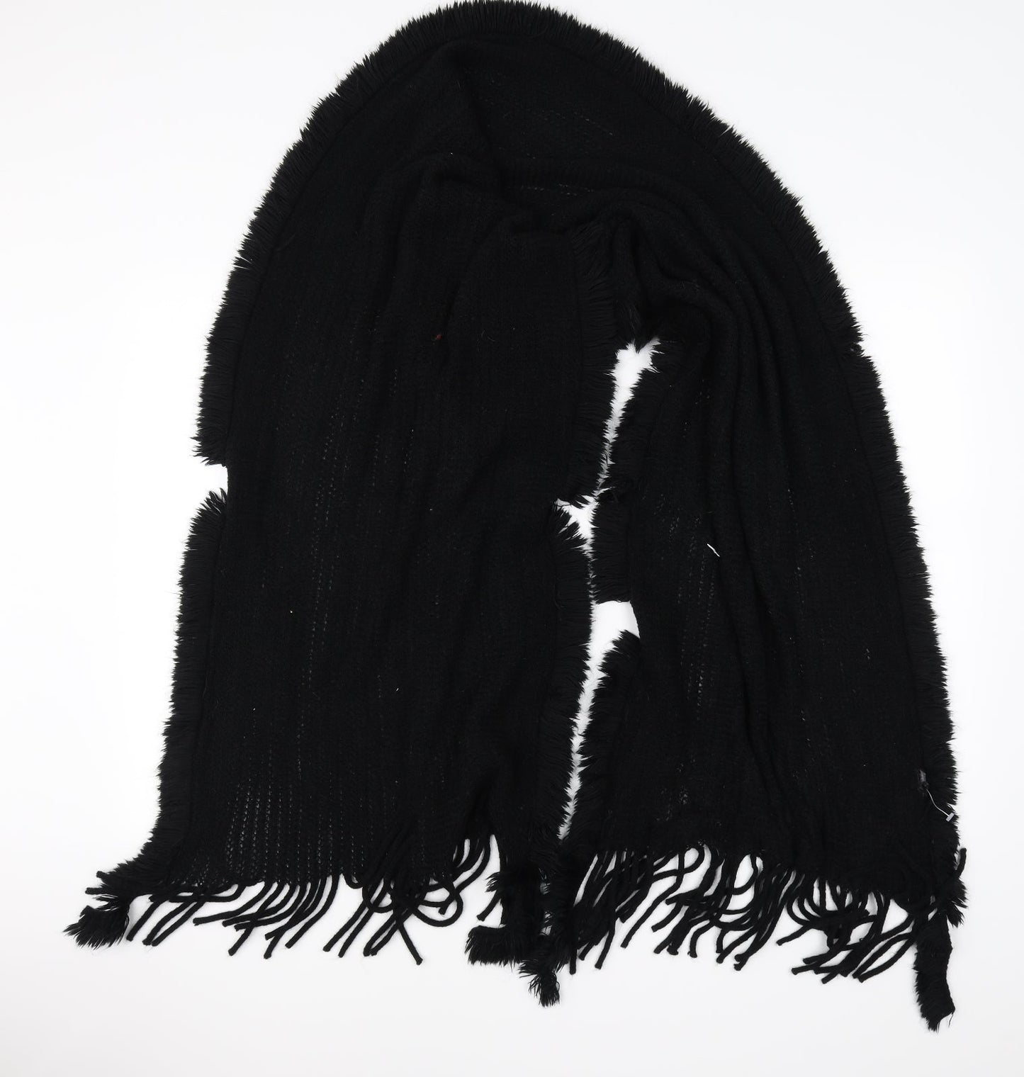 Preworn Womens Black    Scarf