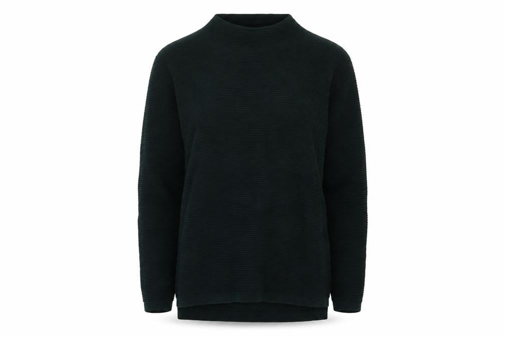 Front view of donna women’s green jumper, size M