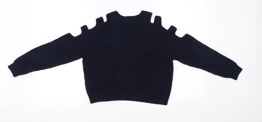 New Look Girls Blue   Pullover Jumper Size 9 Years