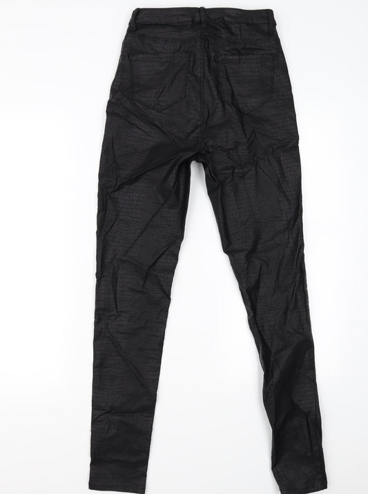 SheIn Womens Black Animal Print  Trousers  Size XS L28 in