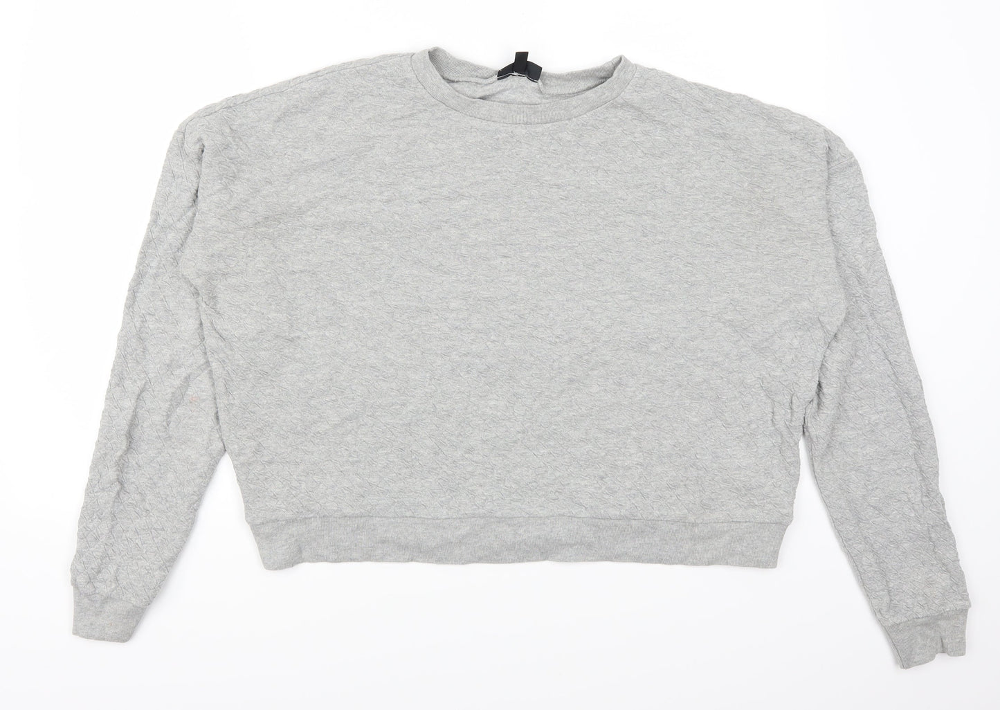 Topshop Womens Grey   Pullover Sweatshirt Size 12
