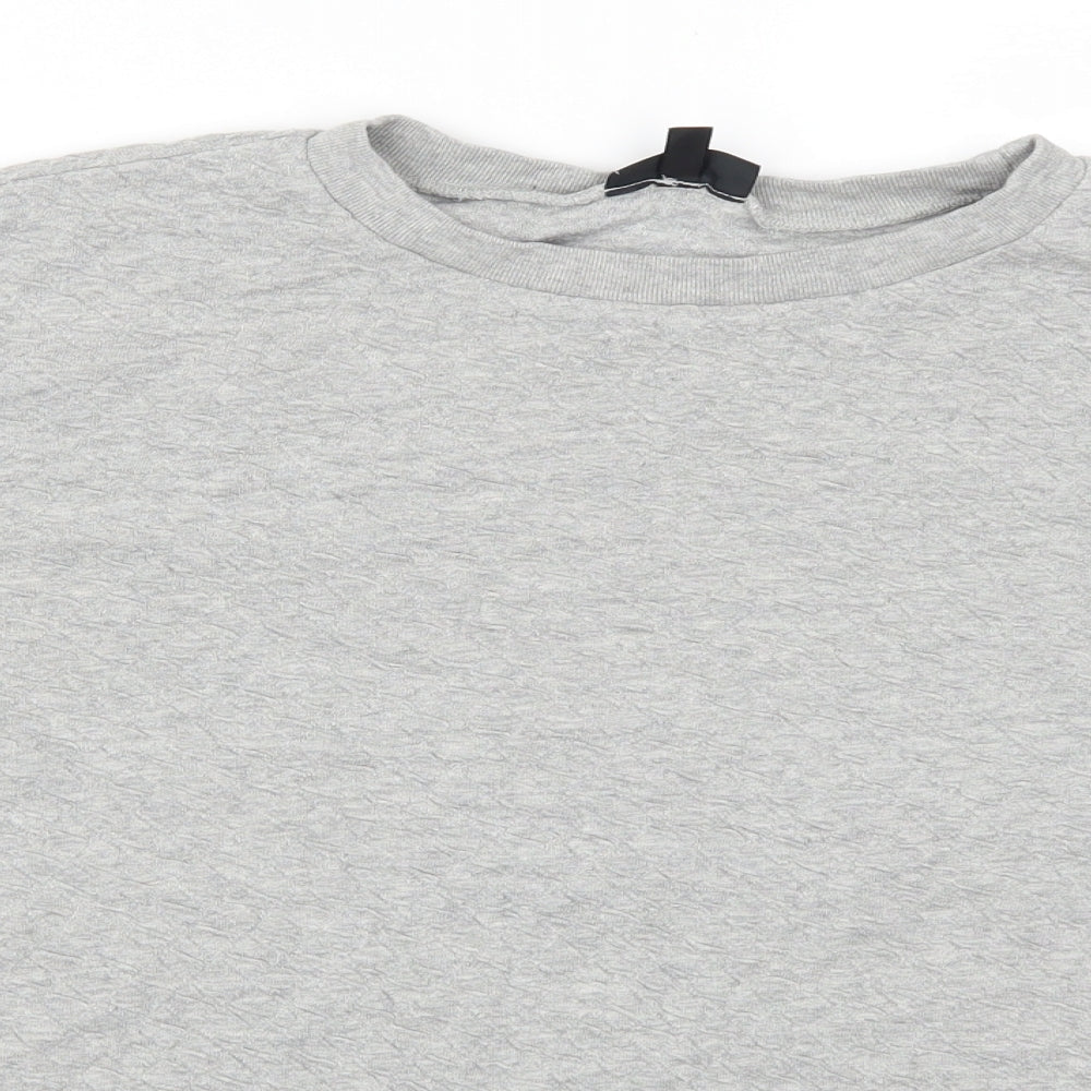Topshop Womens Grey   Pullover Sweatshirt Size 12