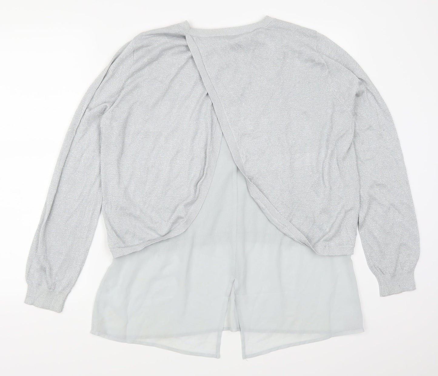 Oasis Womens Silver   Pullover Jumper Size L