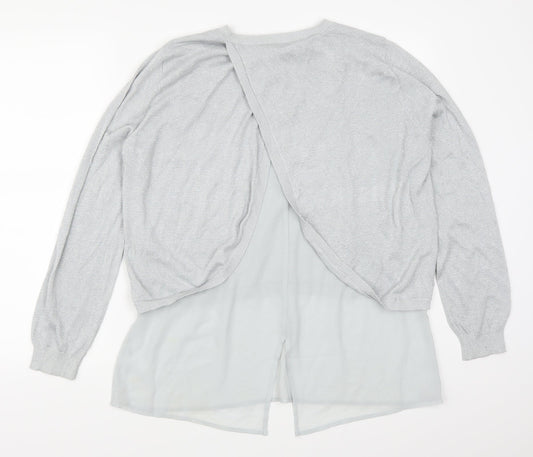 Oasis Womens Silver   Pullover Jumper Size L