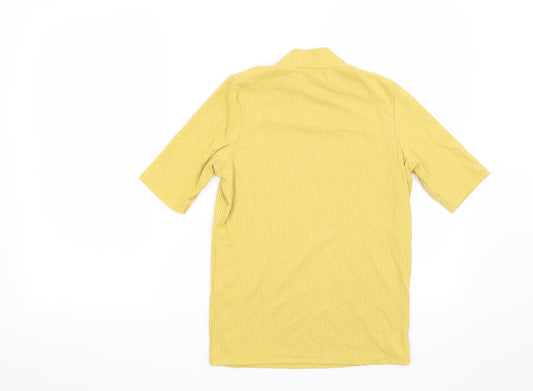 New Look Womens Yellow   Basic Blouse Size 8
