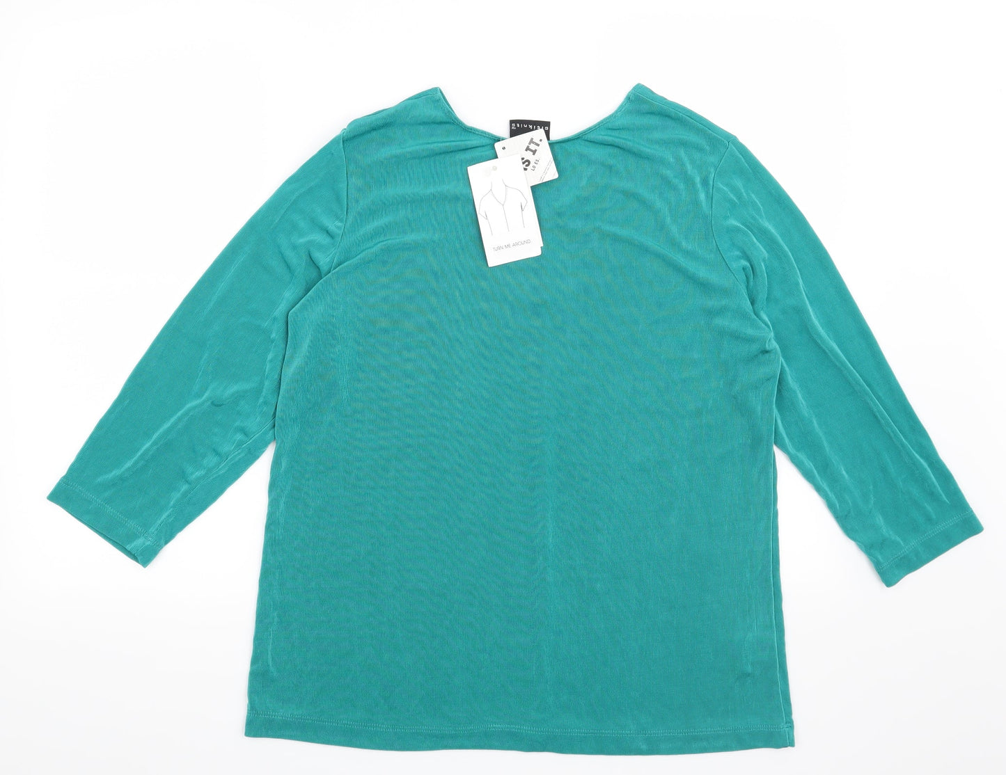 Citiknits Womens Green   Basic Blouse Size M